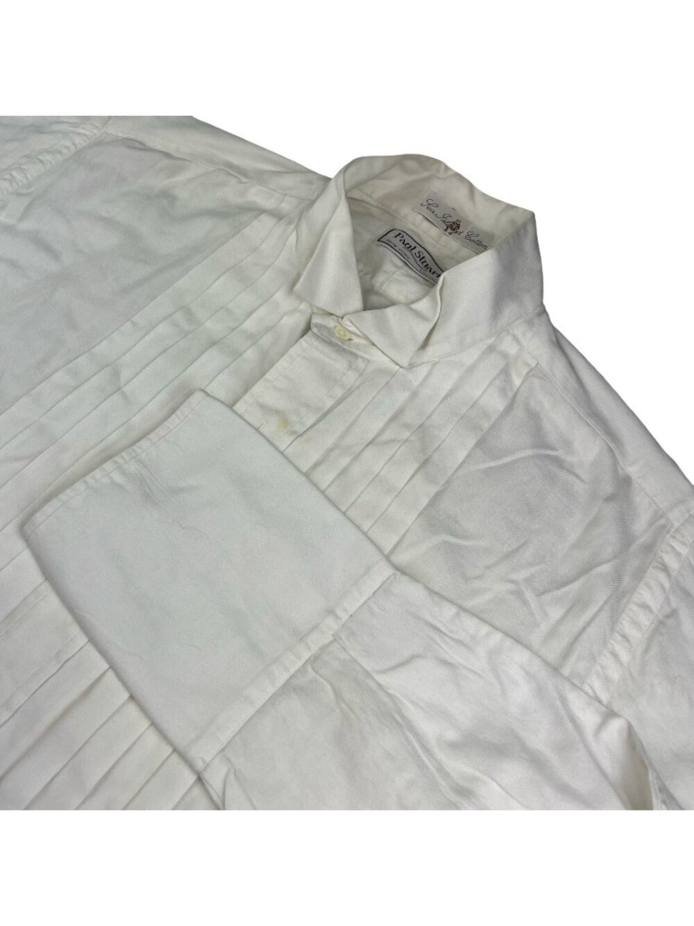Paul Stuart Men's Sea Island Cotton Tuxedo Dress Shirt Ivory • USA • 16.5 | 36 - Picture 1 of 10